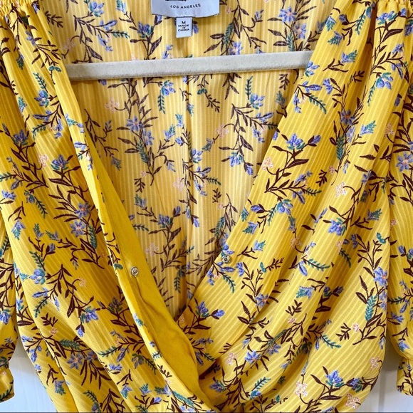 Hayden Mini Floral Surplice Dress Size M - Picture 7 of 15